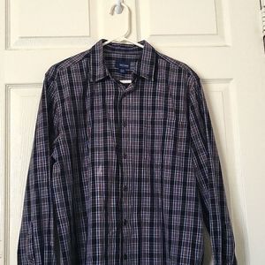 Basic edition gray and black long sleeve shirt size L